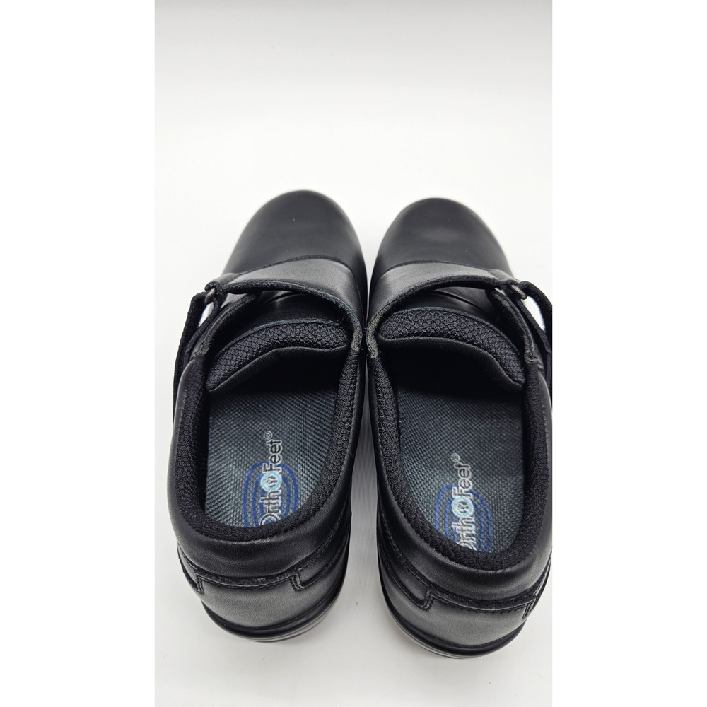 EUC Orthofeet Arcadia 810 US 8.5 X-Wide 2E Black Leather Diabetic Comfort Shoes - Picture 10 of 10